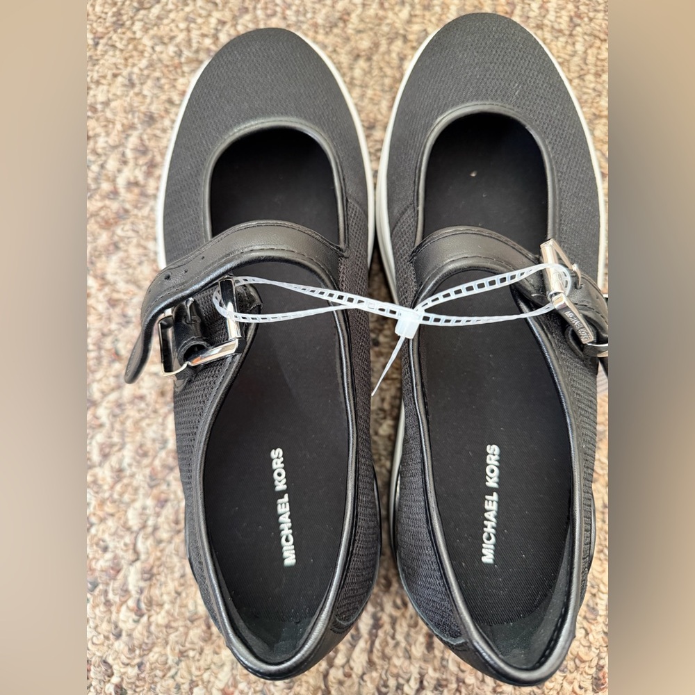New Michael Kors Hayes Mesh Mary Jane Sneakers - Picture 4 of 5